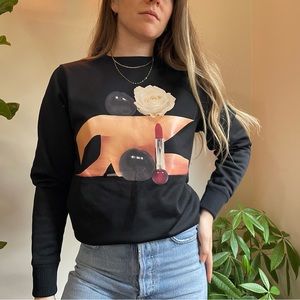 Acne Studios Black Vernina B Blur Sweater